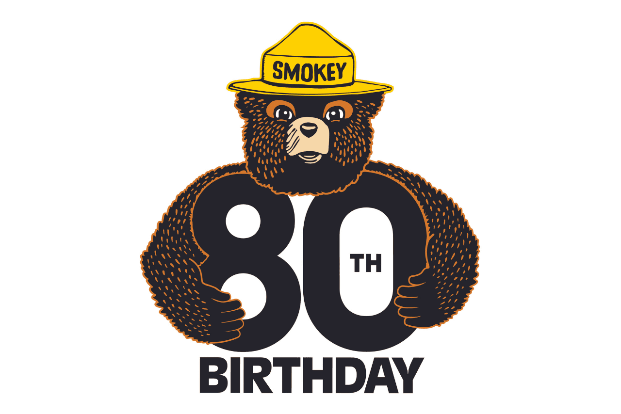 Smokey Bear 80th Birthday logo 