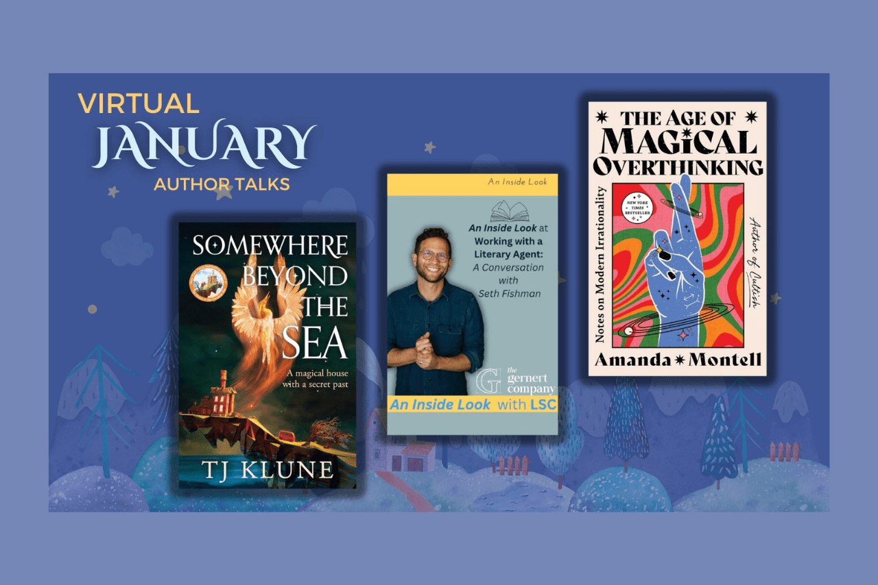 January Virtual Author Talks: TJ Klune, Amanda Montell, Seth Fishman