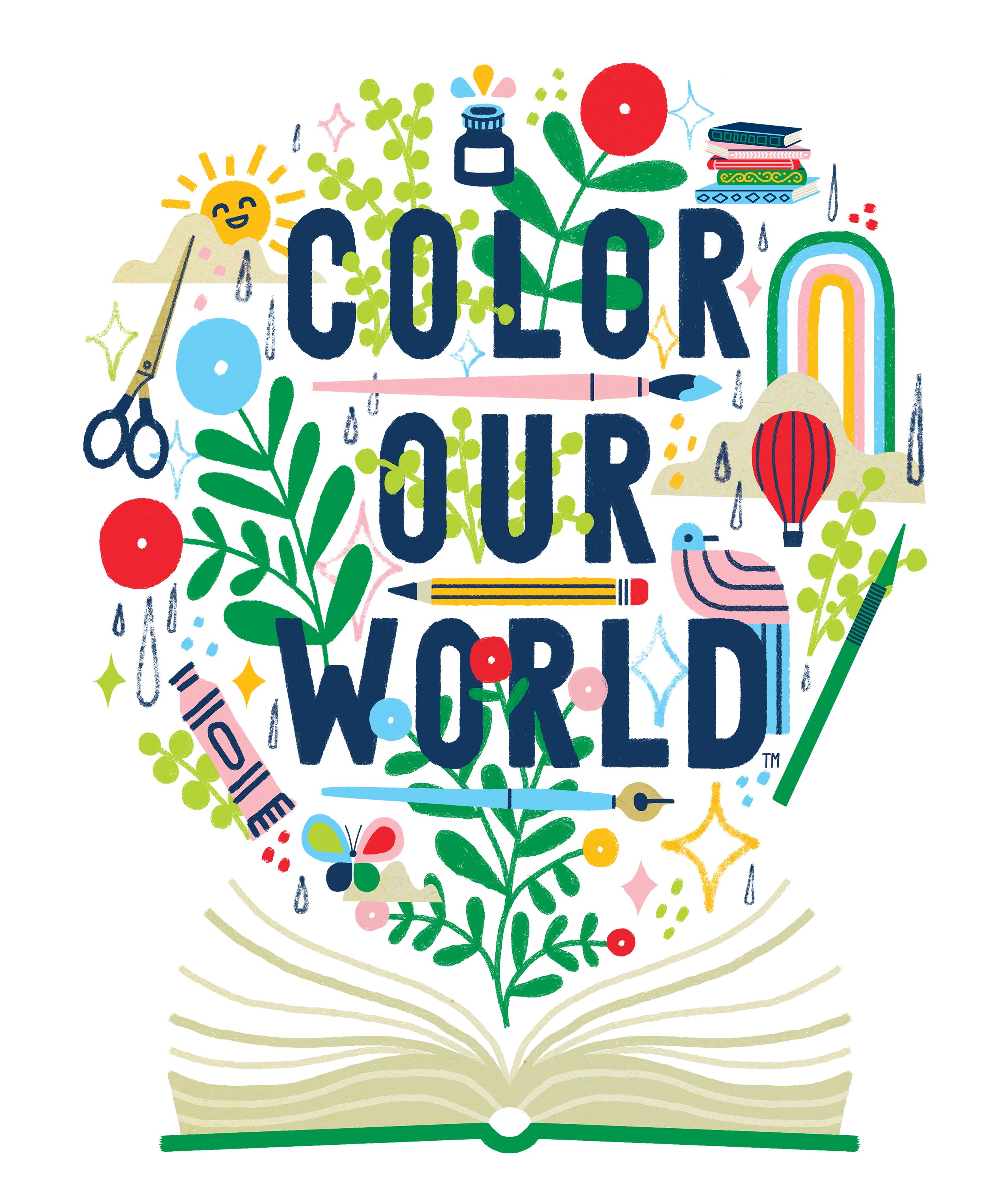 "Color Our World" CSLP logo summer 2025