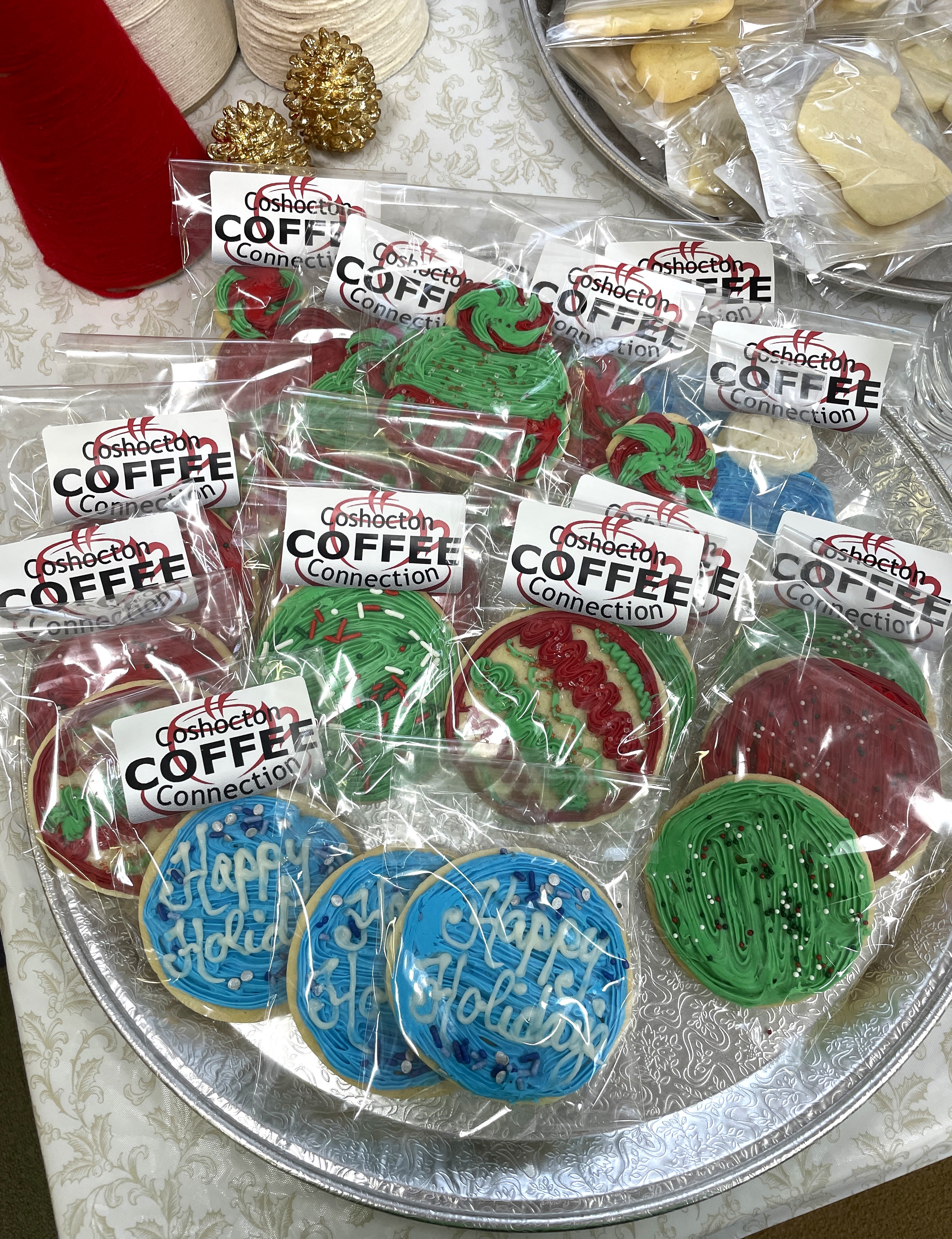 Coshocton Coffee Connection Christmas sugar cookies