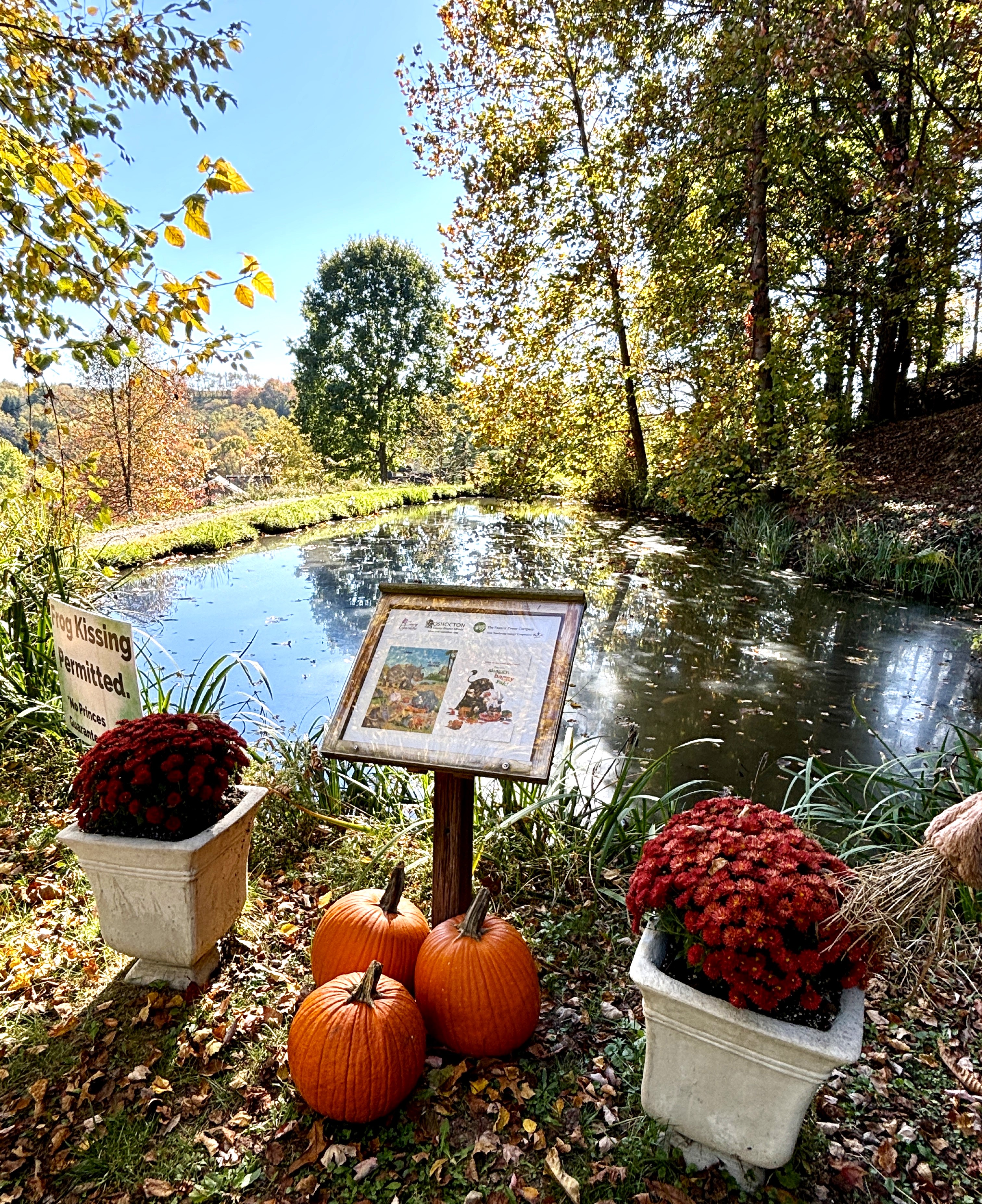 Coshocton StoryWalk at Clary Gardens, October 2024